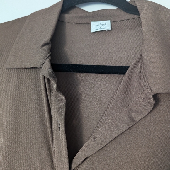 Wilfred Sheer Collar Button Down Shirt - Picture 2 of 4